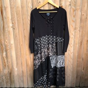 Maeve Black patched dress Size M